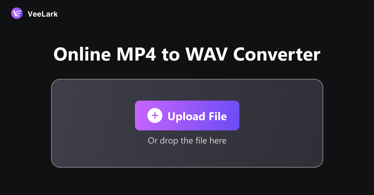 Convertisseur MP4 en WAV Convertissez MP4 en WAV gratuitement et rapidement