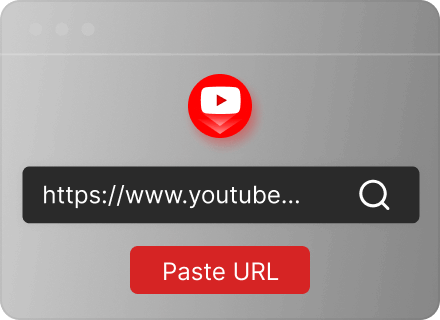 Coller l'URL YouTube