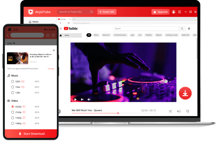 4K YouTube to MP4 Downloader su PC, Mac e Android